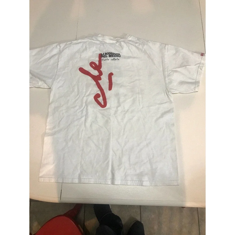 La bodeguita Del Medio Cuba Shirt Men Size L White